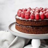 Raspberry Birthday Cake