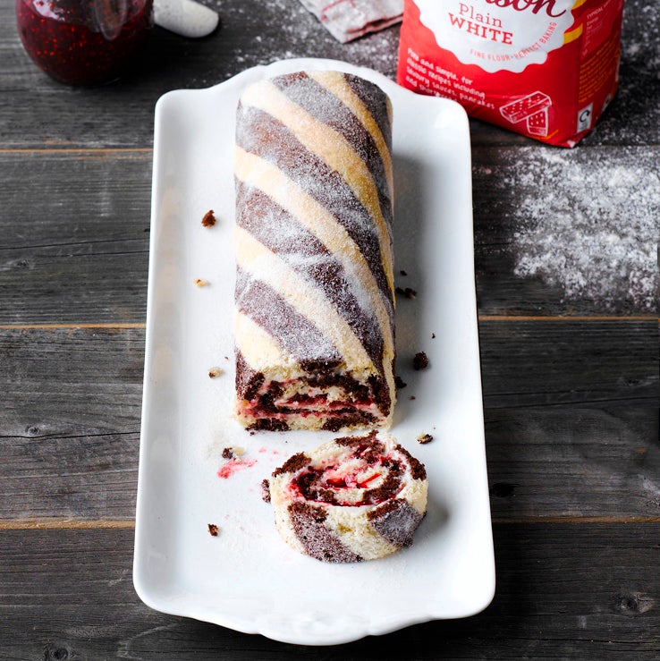 Chocolate and Vanilla Swiss Roll Recipe How to Make a Chocolate and