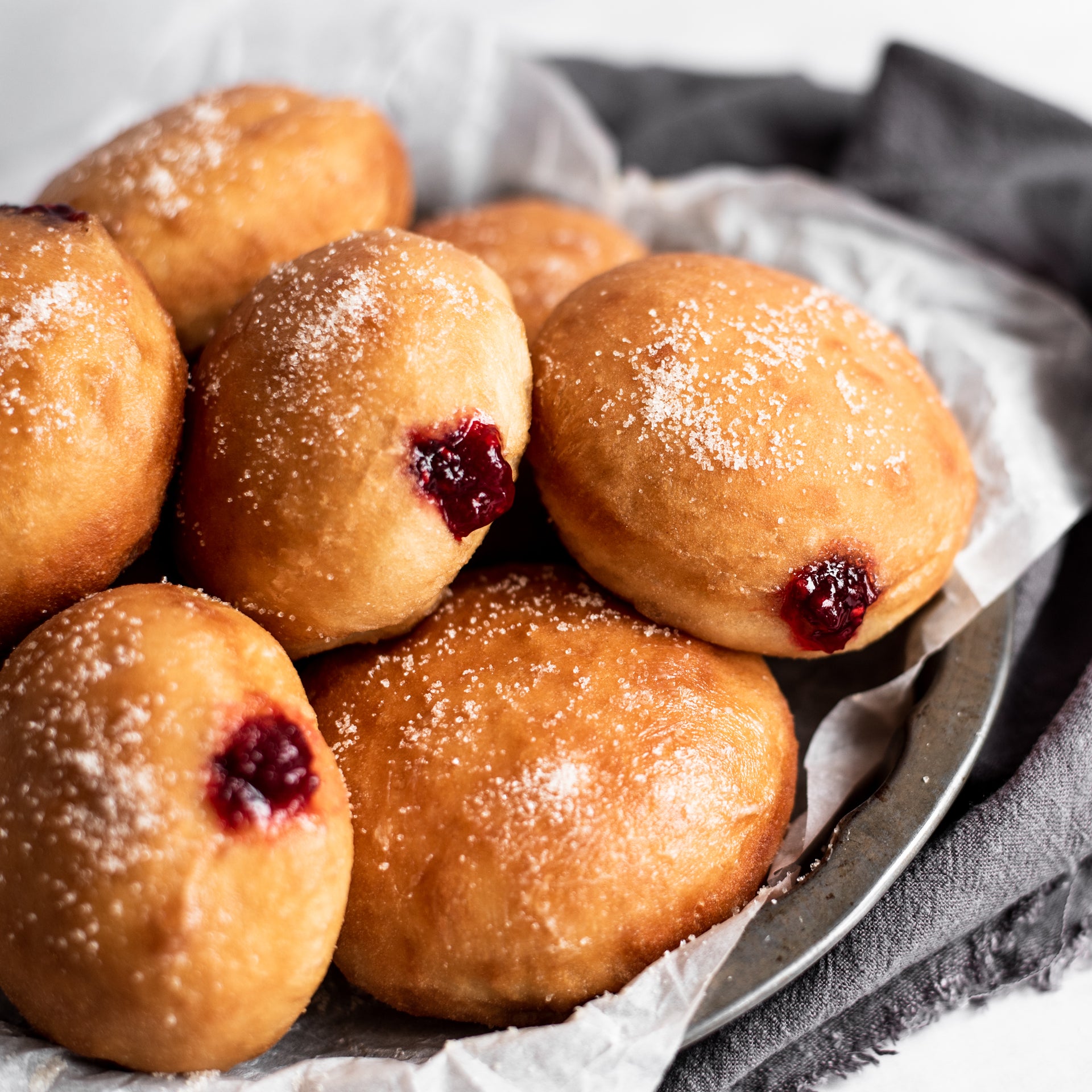 Jam doughnuts from Baking Mad