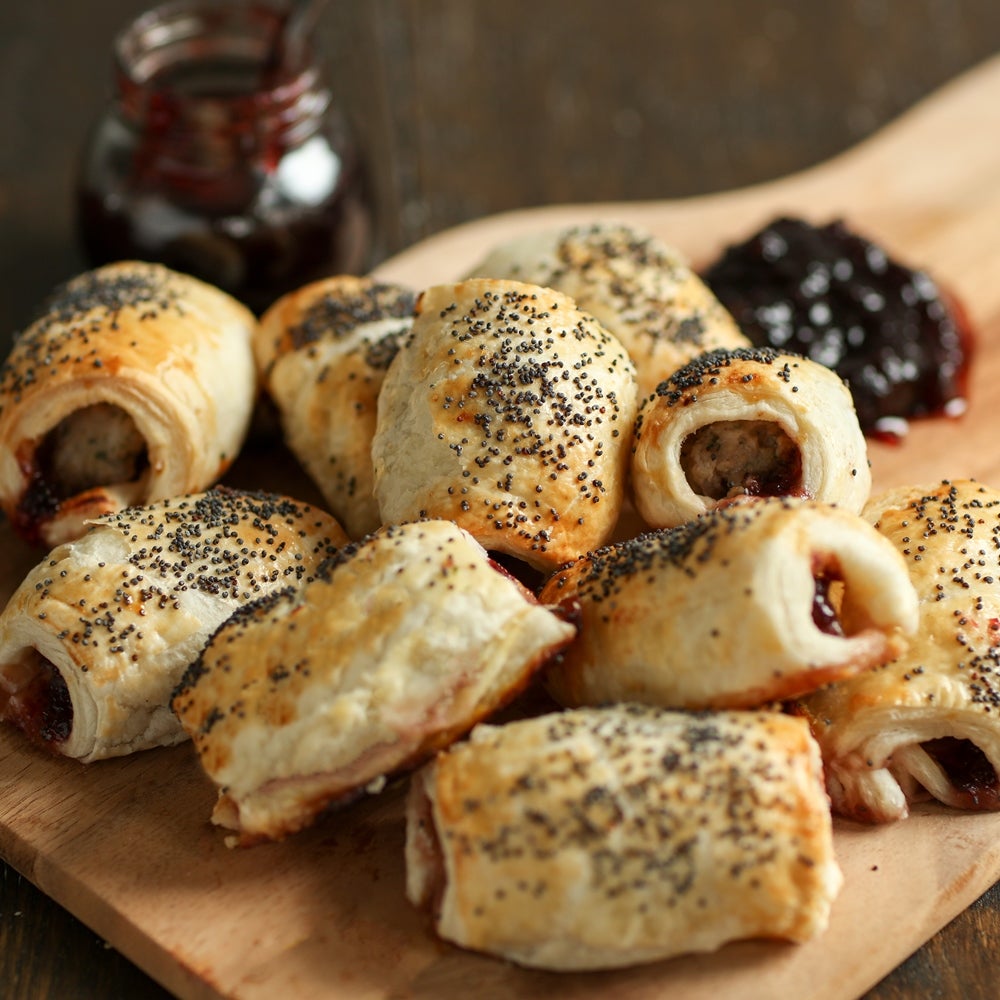 Pork and Cranberry Sausage Rolls