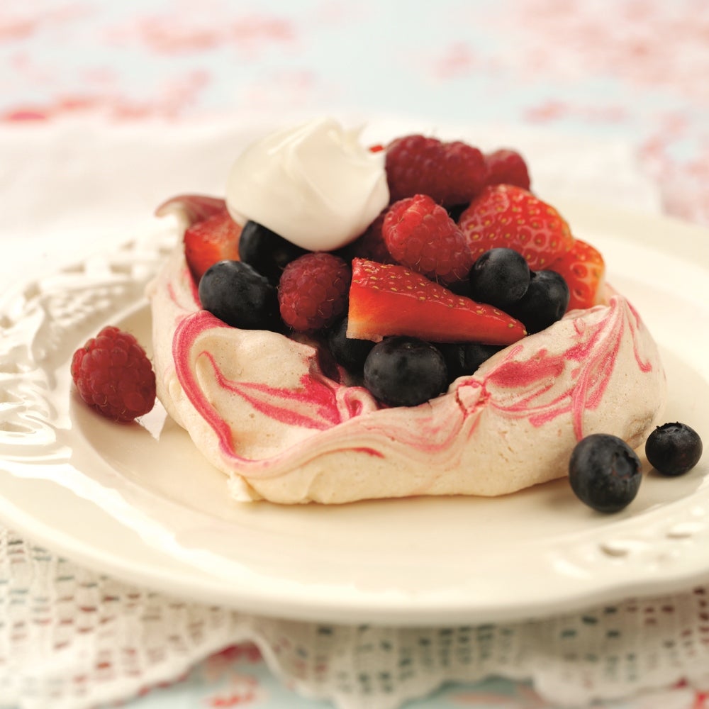 Calorie Conscious Swirled Meringues Recipe