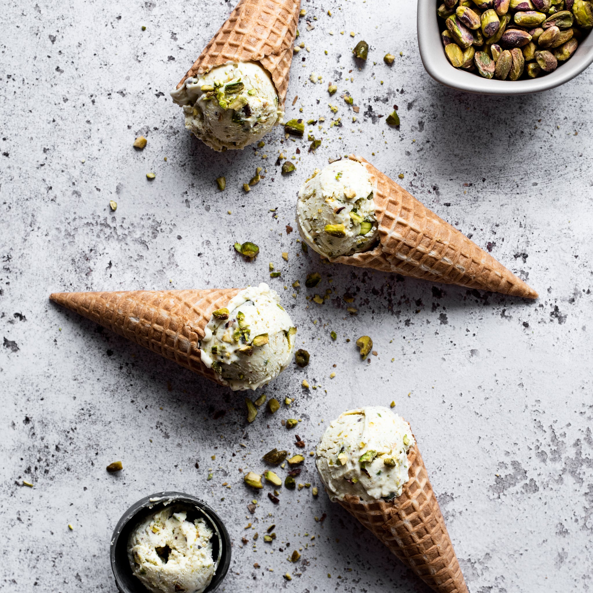 pistachio ice cream no machine