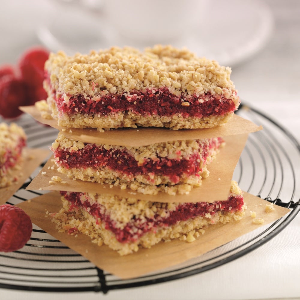 Raspberry Oatmeal Bars | Baking Mad