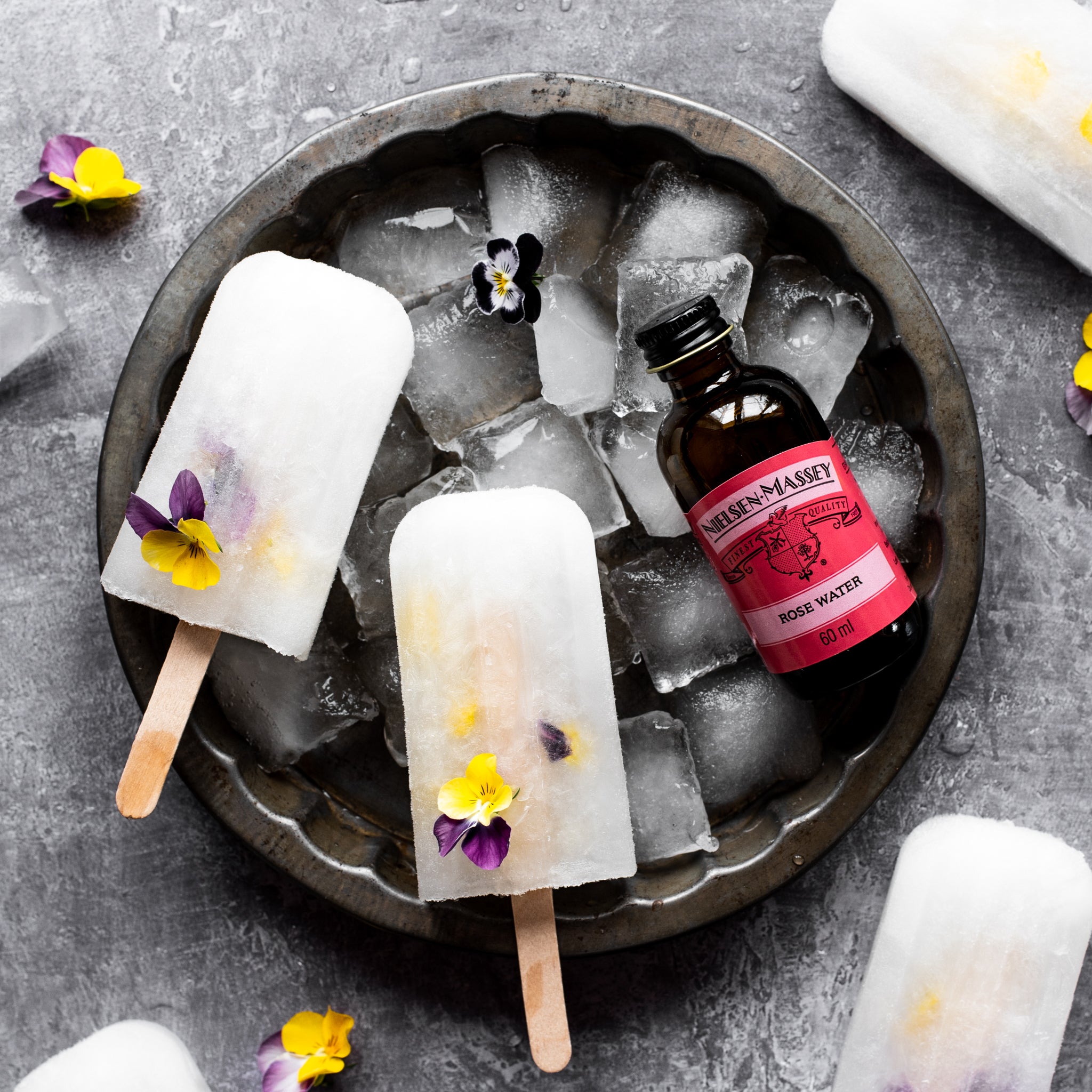 Floral Ice Lollies Recipe How to Make Floral Ice Lollies Baking Mad