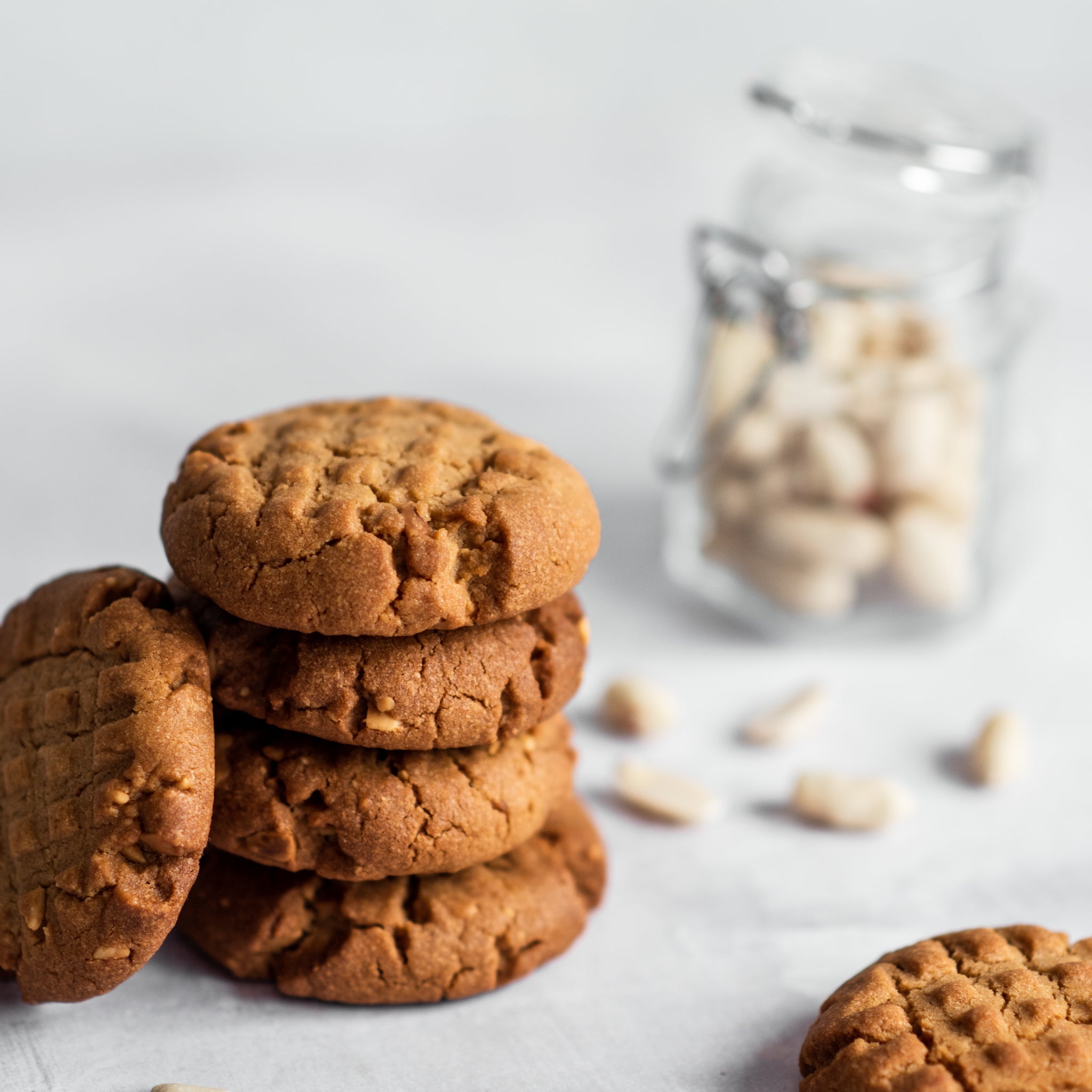 Crunchy Peanut Butter Cookies Recipe | How To Make Crunchy Peanut ...