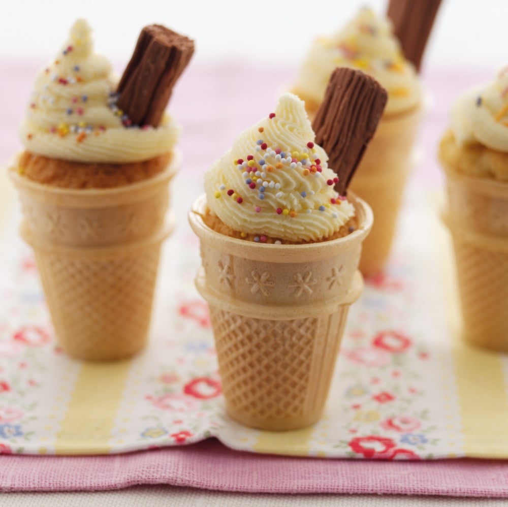 Ice Cream Cone Cake - Eating Gluten and Dairy Free