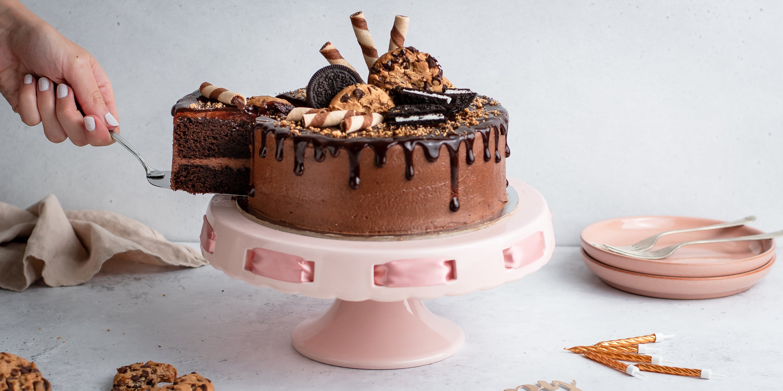 Chocolate Rose Birthday Cake – Miss Cake