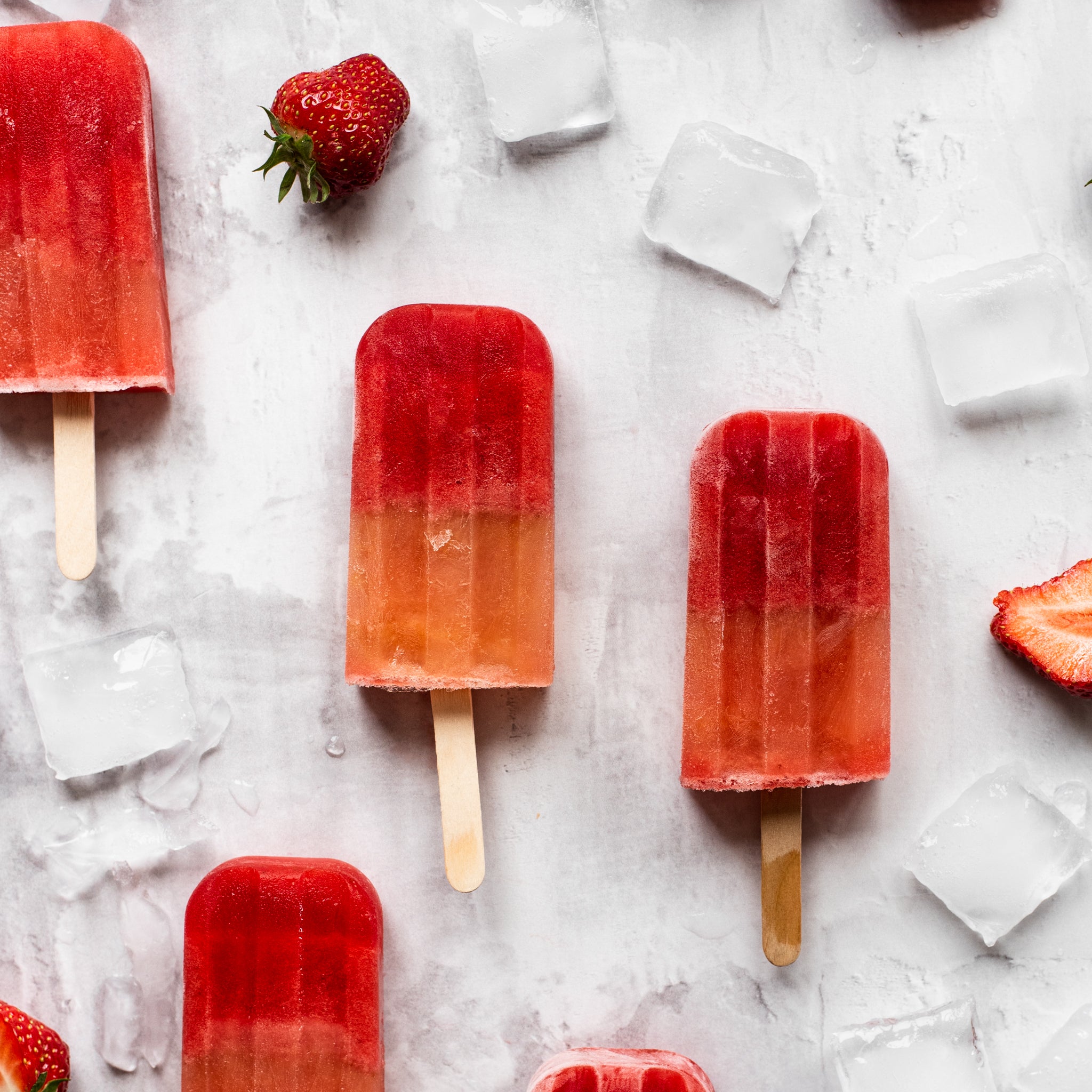 Strawberry and Orange Lollies Recipe