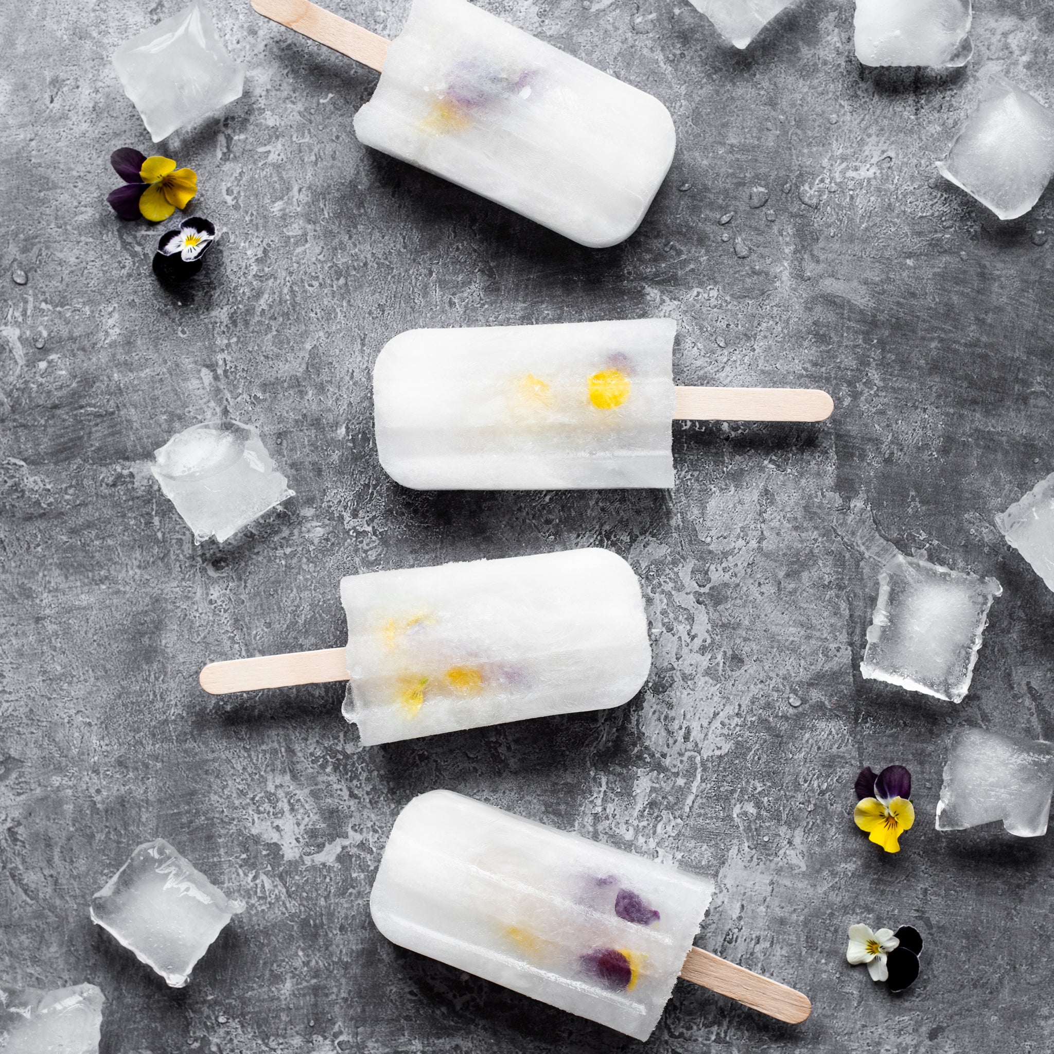 Floral Ice Lollies Recipe How to Make Floral Ice Lollies Baking Mad
