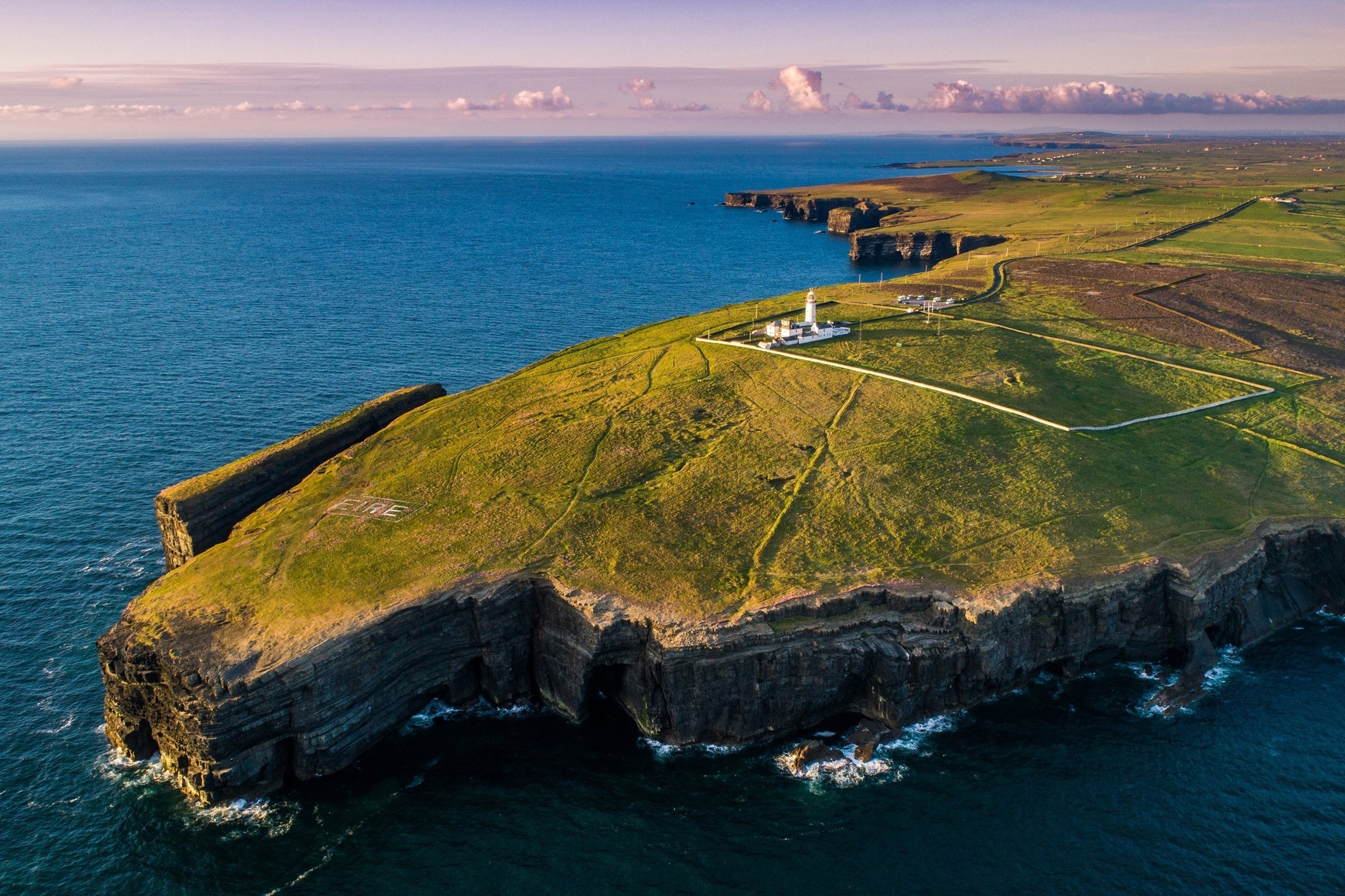 An aerial view of Cliff Coast
