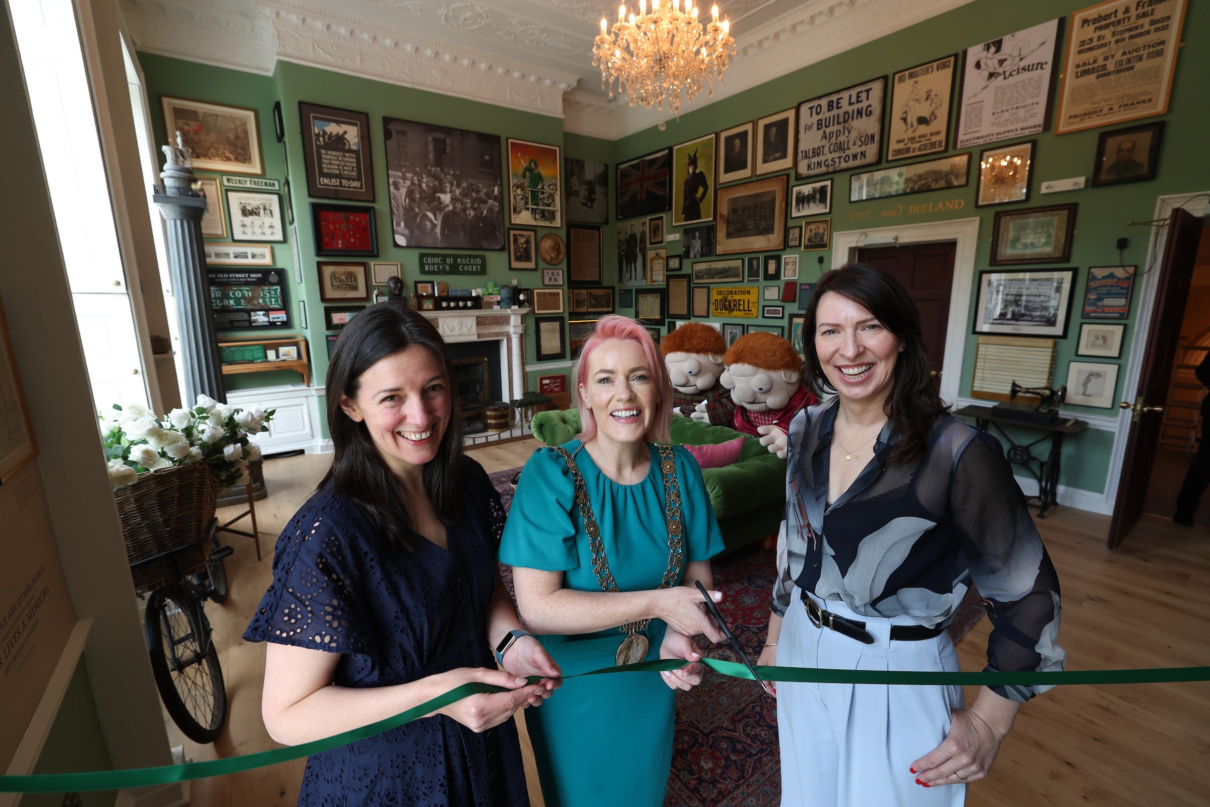 Stakeholders cut the ribbon of Little Museum for reopening.
