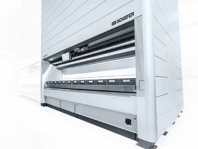 Schäfer vertikales Lean-Lift-Lagersystem bei SF-Filter Immendingen