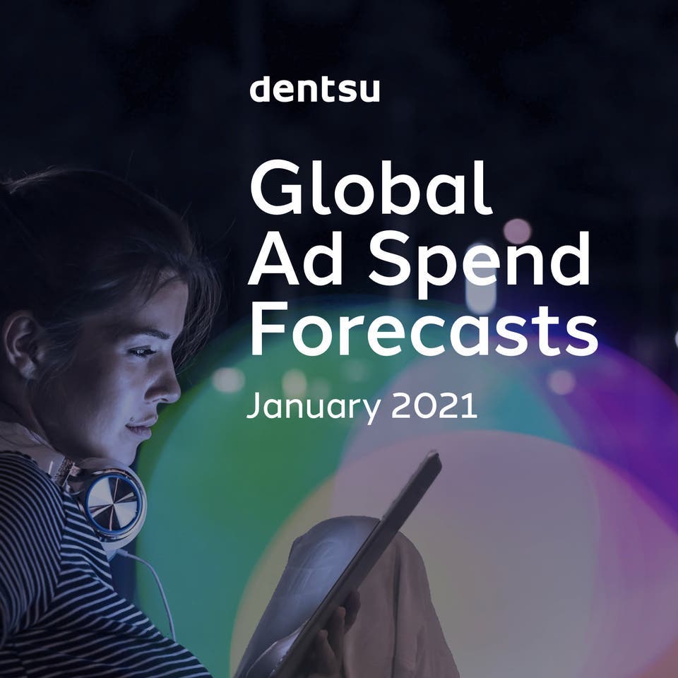 dentsu Ad Spend January 2021