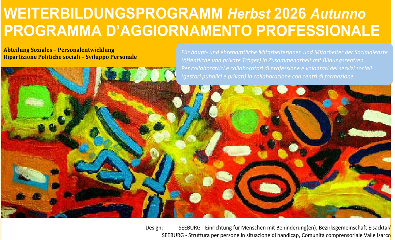 Aggiornamento professionale - programma autunno 2026 - design 