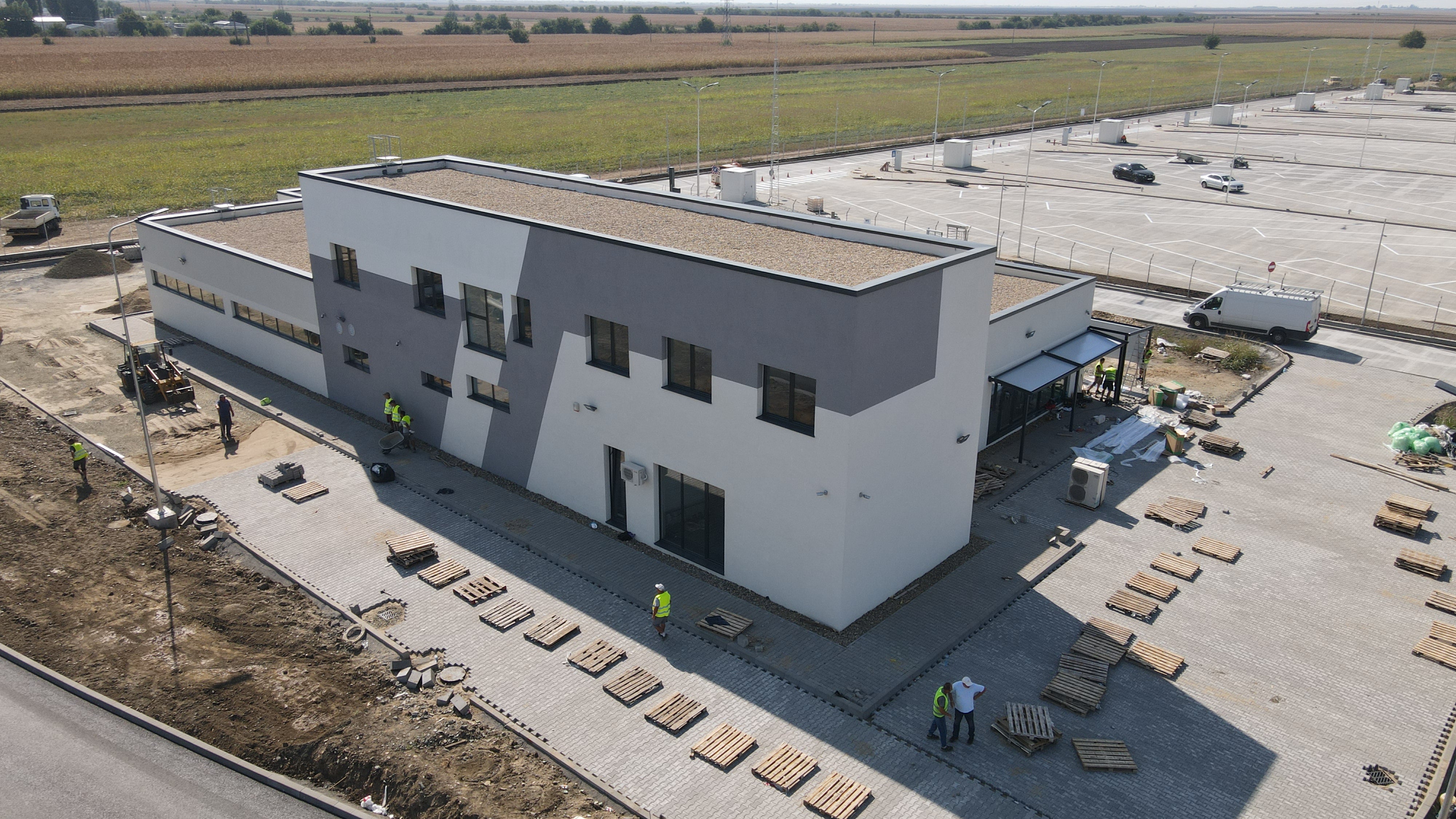 Aerial view of Trade Trans facilities.