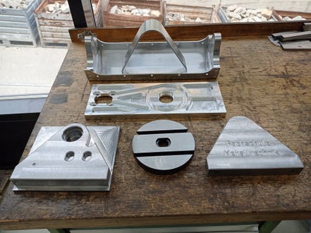 Teile der selbstgebauten CNC Fräse