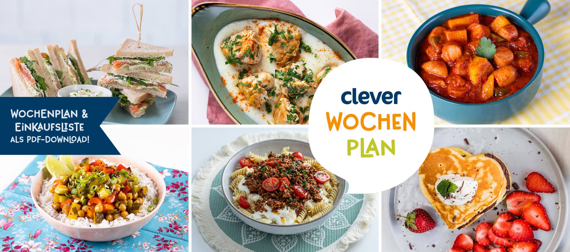 Gerichte für die kommende Woche