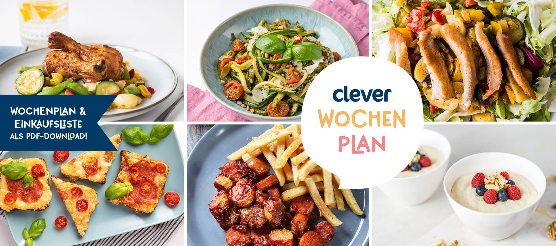 Gerichte für die kommende Woche