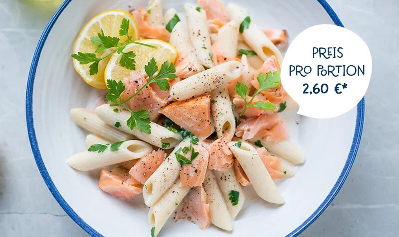Penne mit Lachs
