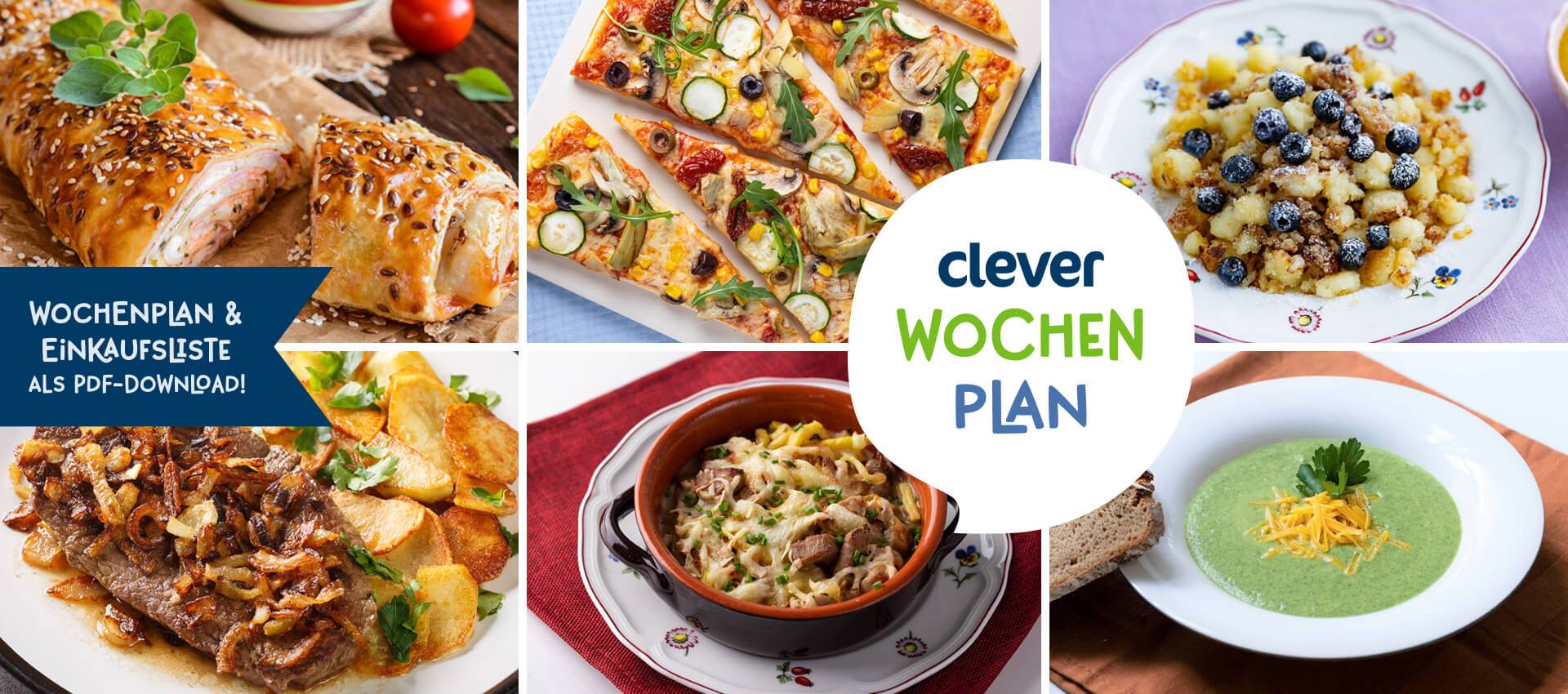 Gerichte für die kommende Woche