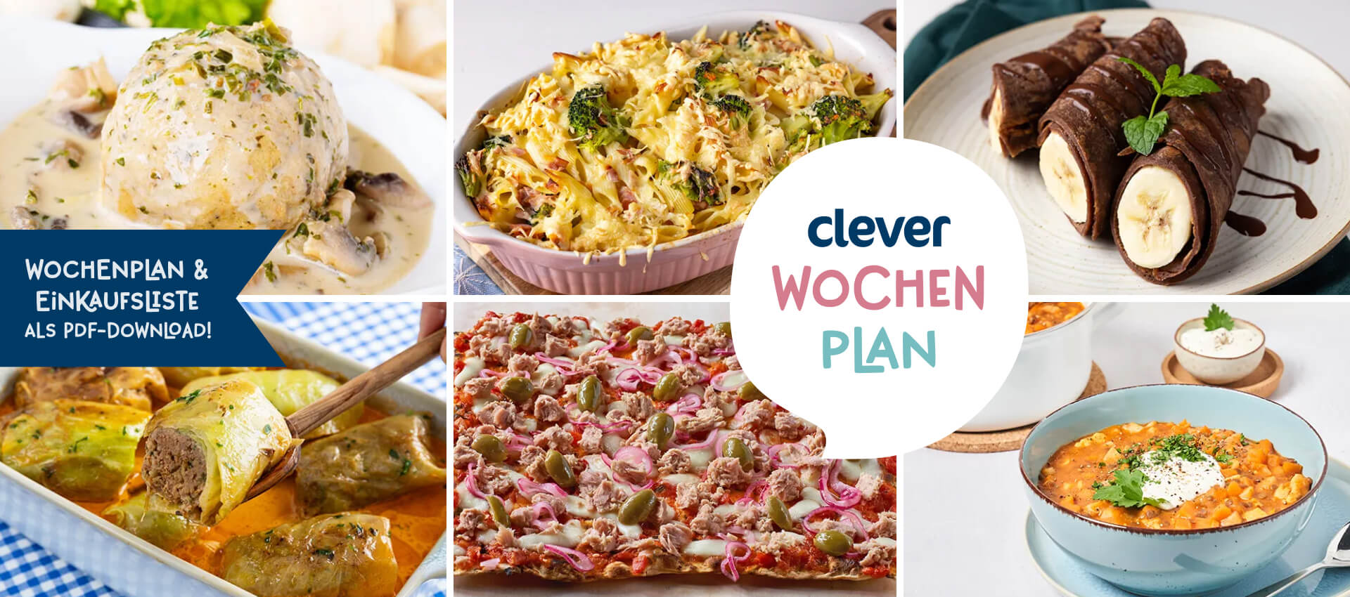 Gerichte für die kommende Woche