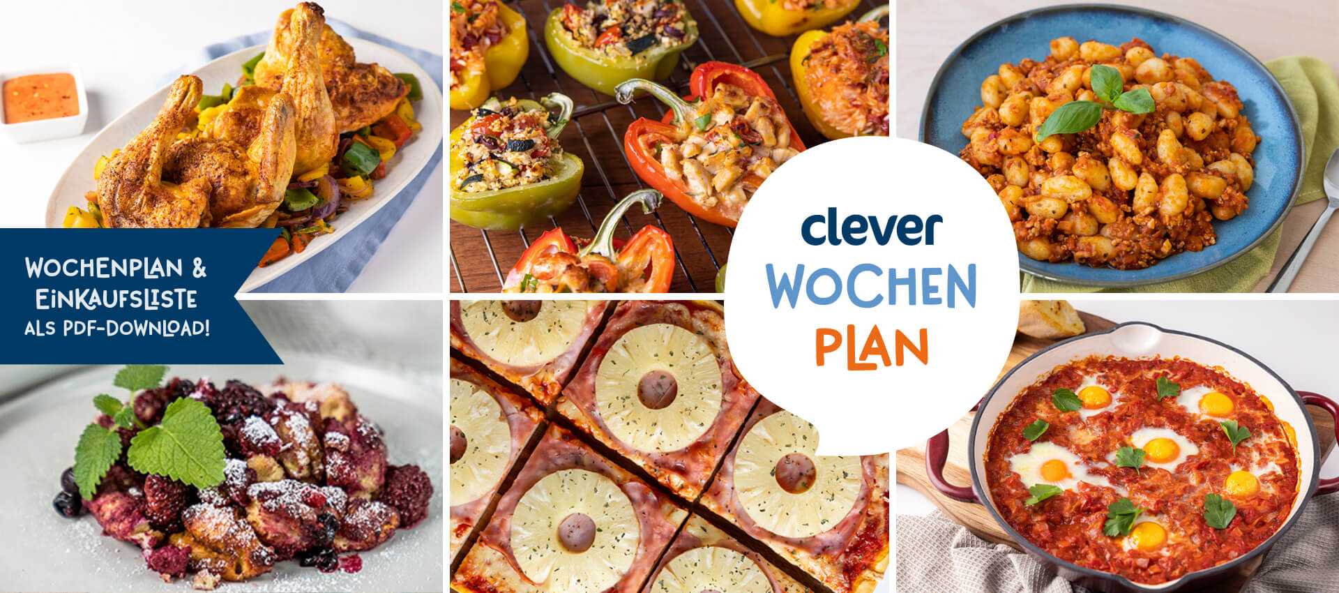 Gerichte für die kommende Woche