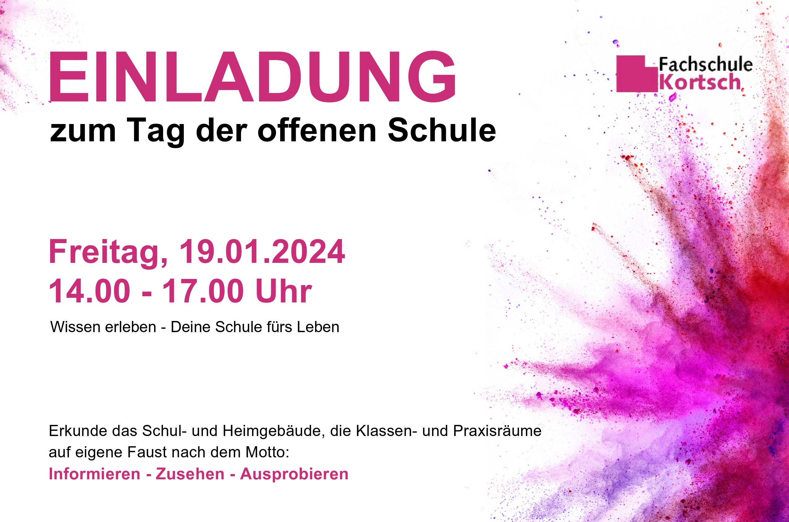 Einladung Tag der offenen Tür