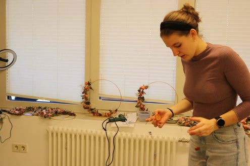 Greta bei der Arbeit