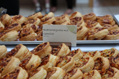 Blätterteigrolle mit Gemüse