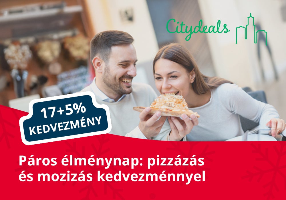 Egy férfi és egy nő pizzát eszik