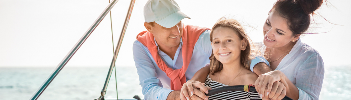 Rodina na lodi