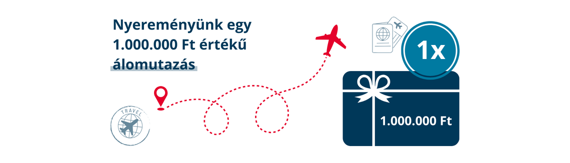 Nyereményünk egy 1.000.000 Ft értékű álomutazás