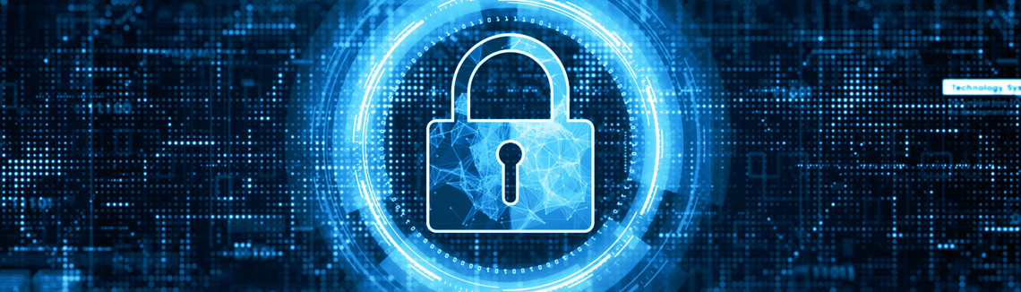 Egy kék lakat egy körrel körülötte