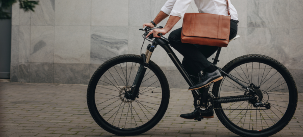 Osoba jazdiaca na bicykli