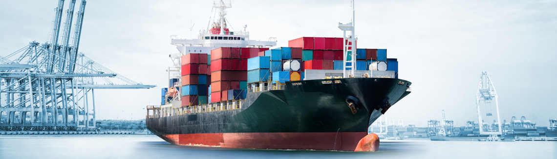 A large ship with many containers