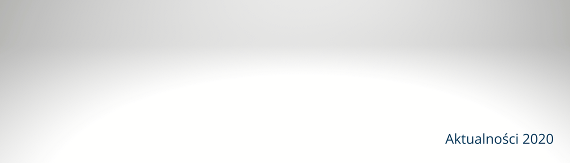 Plansza z napisem Aktualności 2020