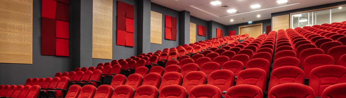 Piros székek a színházban