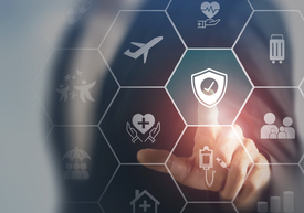 Egy képernyőhöz érő ujj