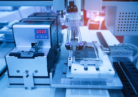 Stroj s kusom plastu