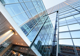 A low angle view of a building