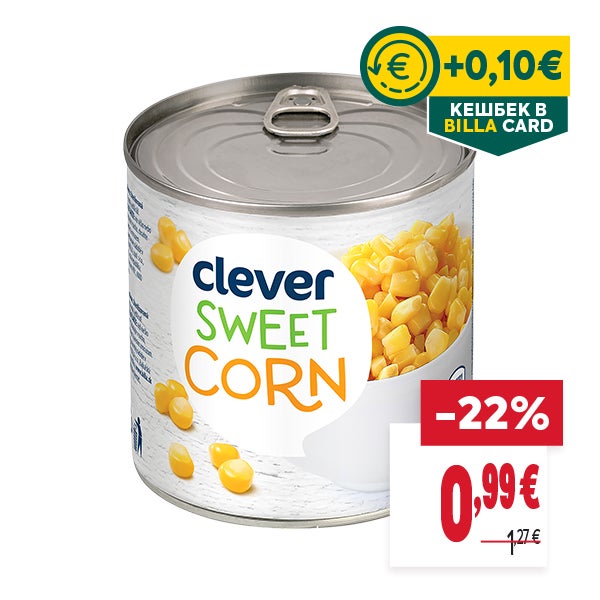 "КЕШБЕК В BILLA CARD
ОТСТЪПКА: -22%
НОВА ЦЕНА: 0,99 €
СТАРА ЦЕНА: 1,27 €"