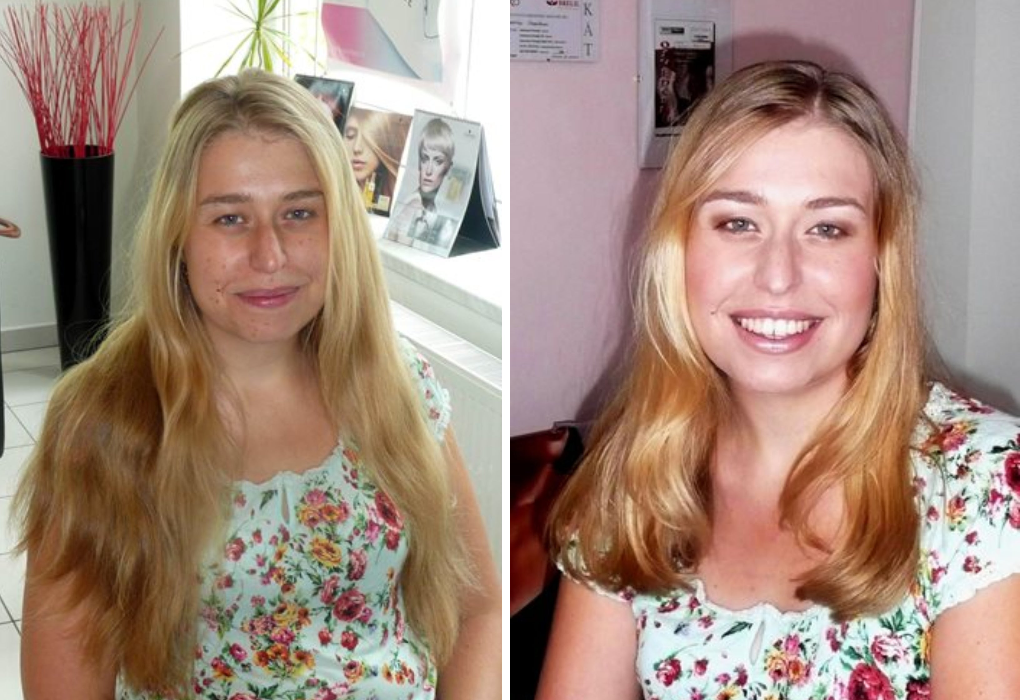 Proměna - vlasy, líčení