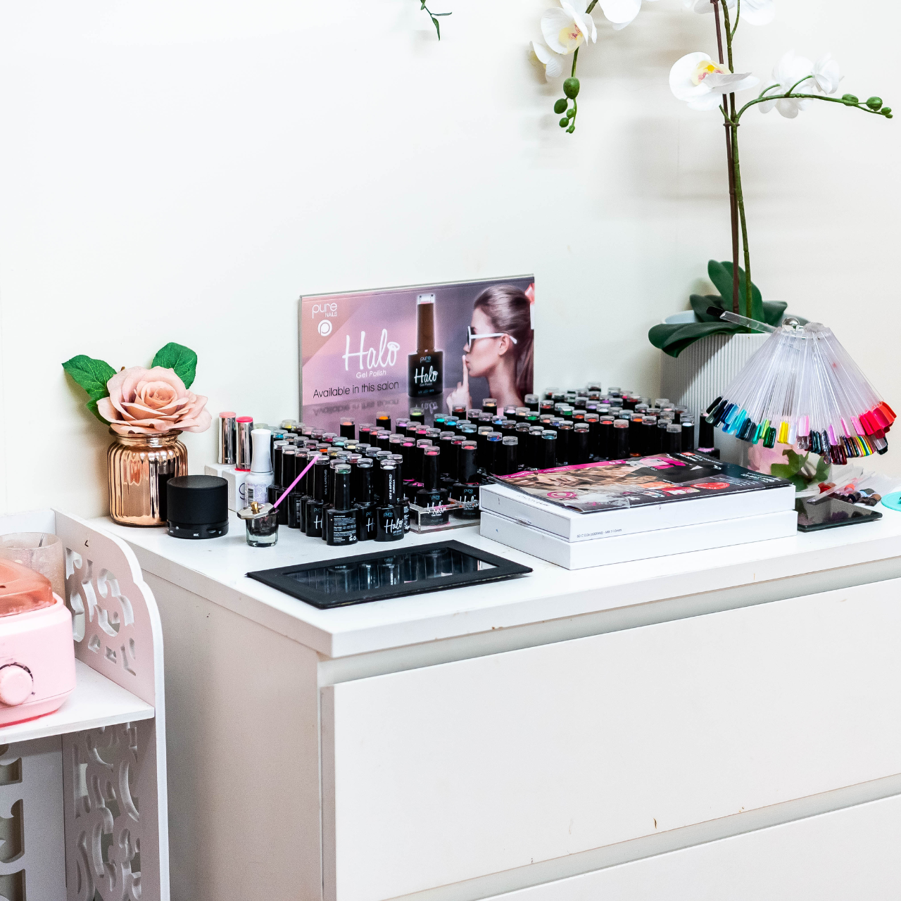 close-up of nail polish 