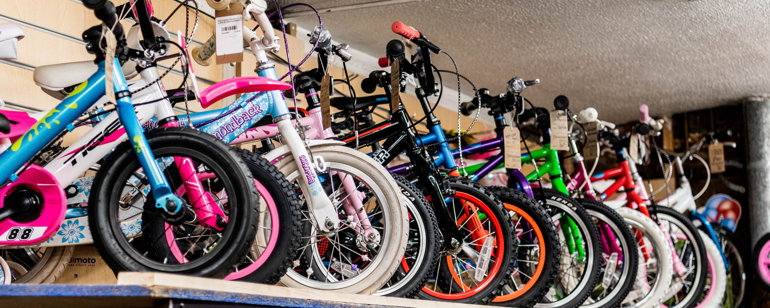 photo of childrens bikes 
