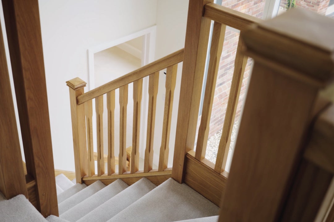 stairs at Meadow View a new home development in Charndon Buckinghamshire