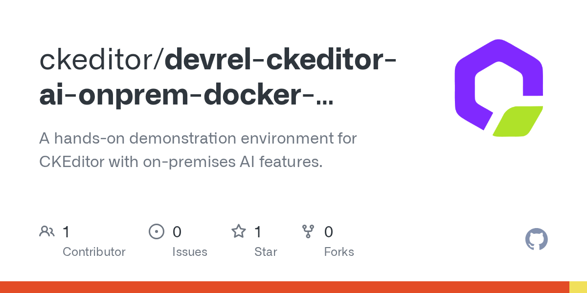 CKEditor AI On-Premises Docker Showcase