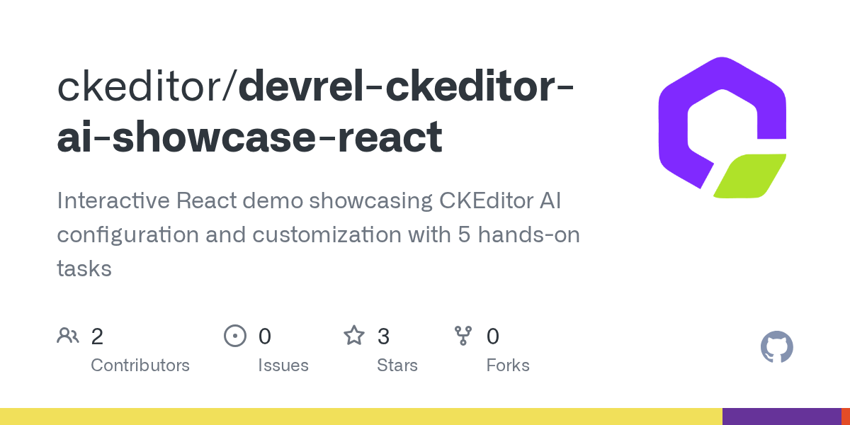 CKEditor AI Showcase (React)