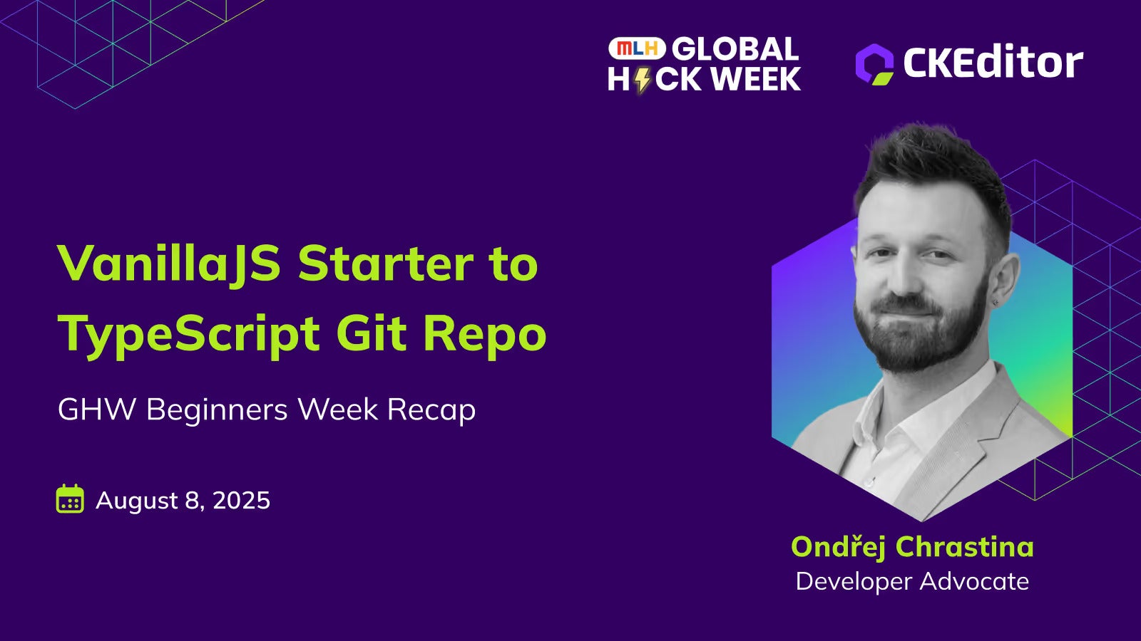 From Vanilla JS starter to TypeScript GitHub repo