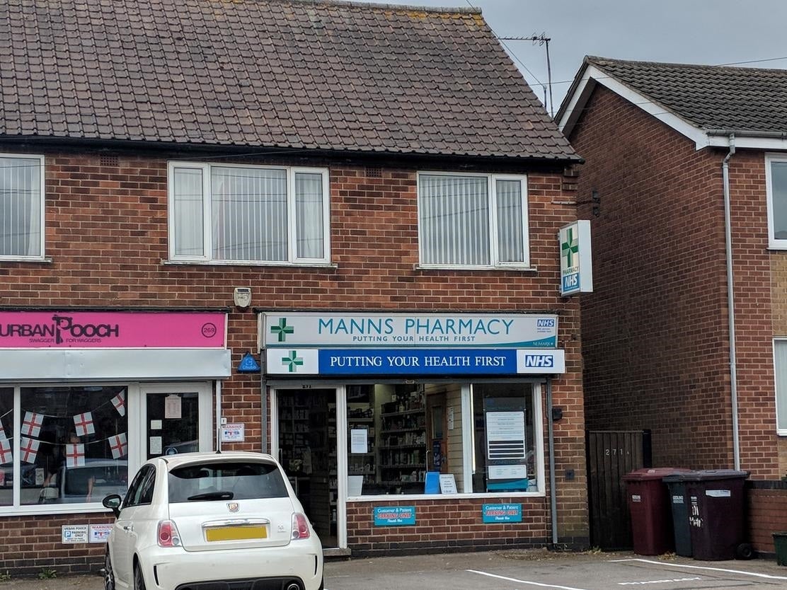 Manns Pharmacy in Carlton, Nottinghamshire