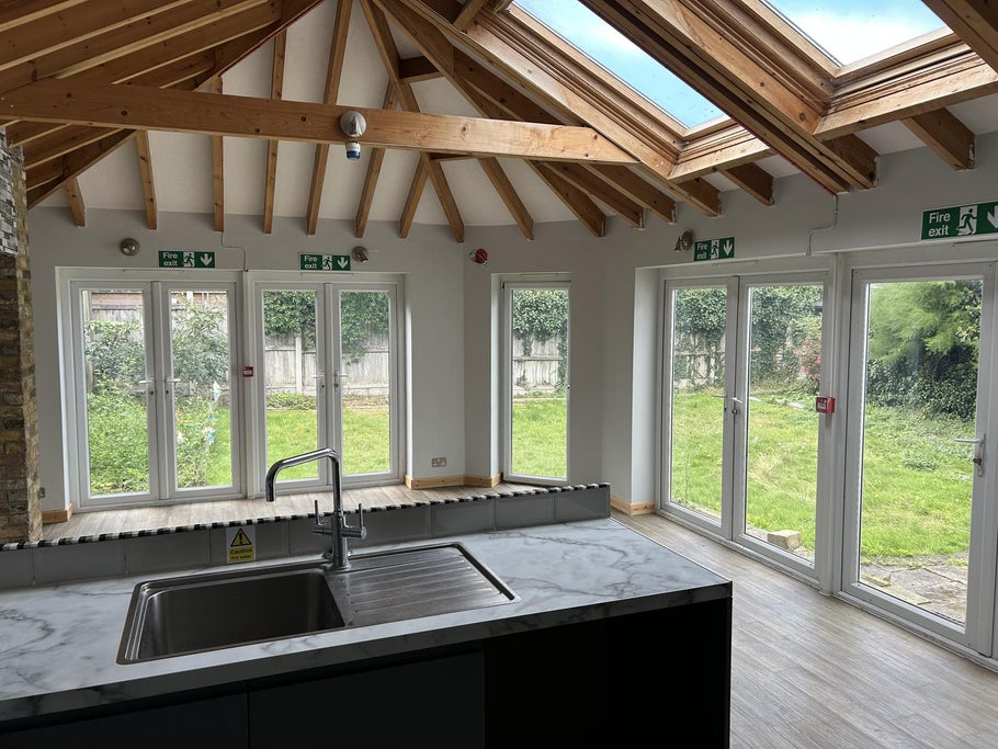 Inside the former learning disability care home, Dane End House, in Westgate-on-Sea, Kent.